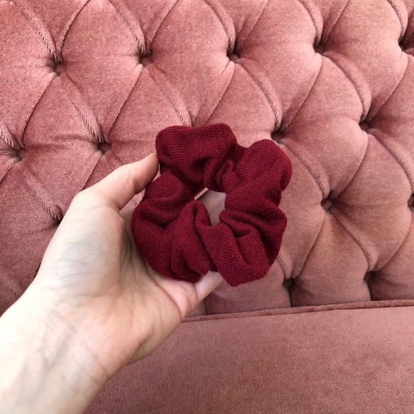 *Red Terry  Scrunchie - Picture 3 of 5